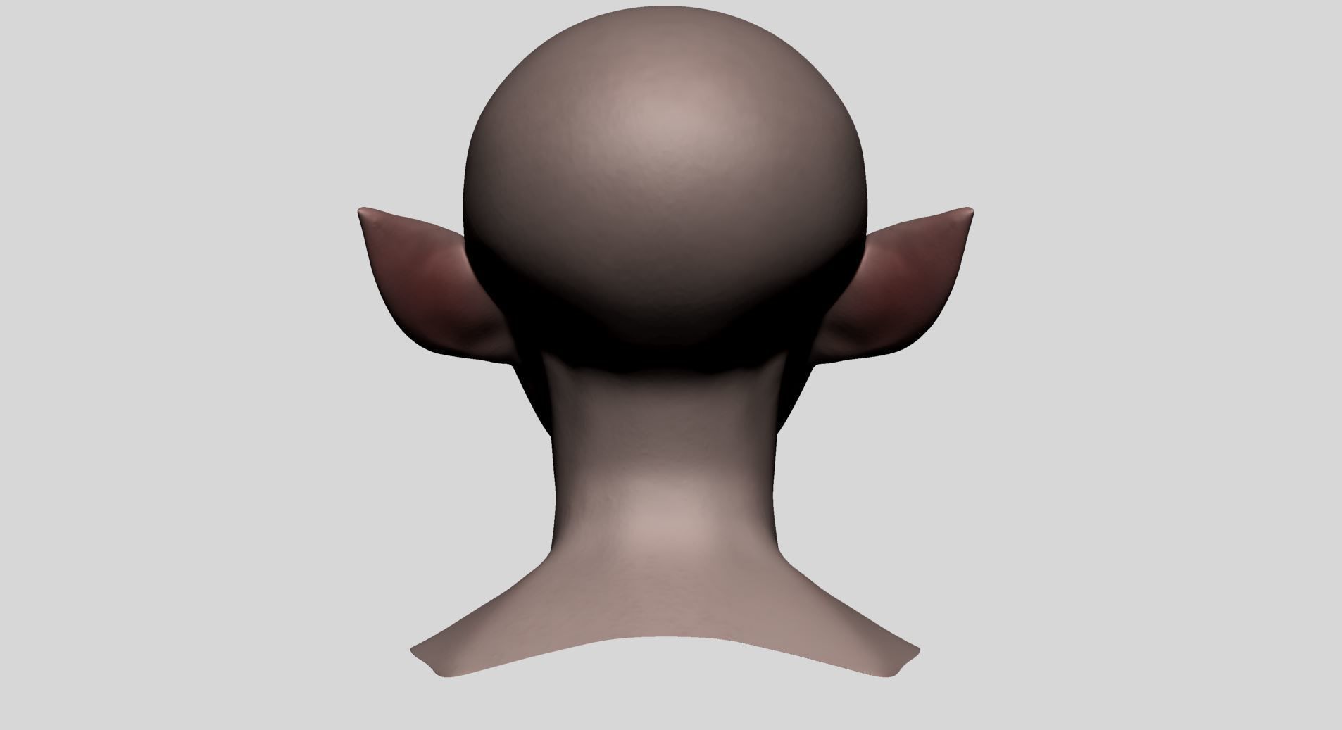 Stylized Female Head A 3D model_4