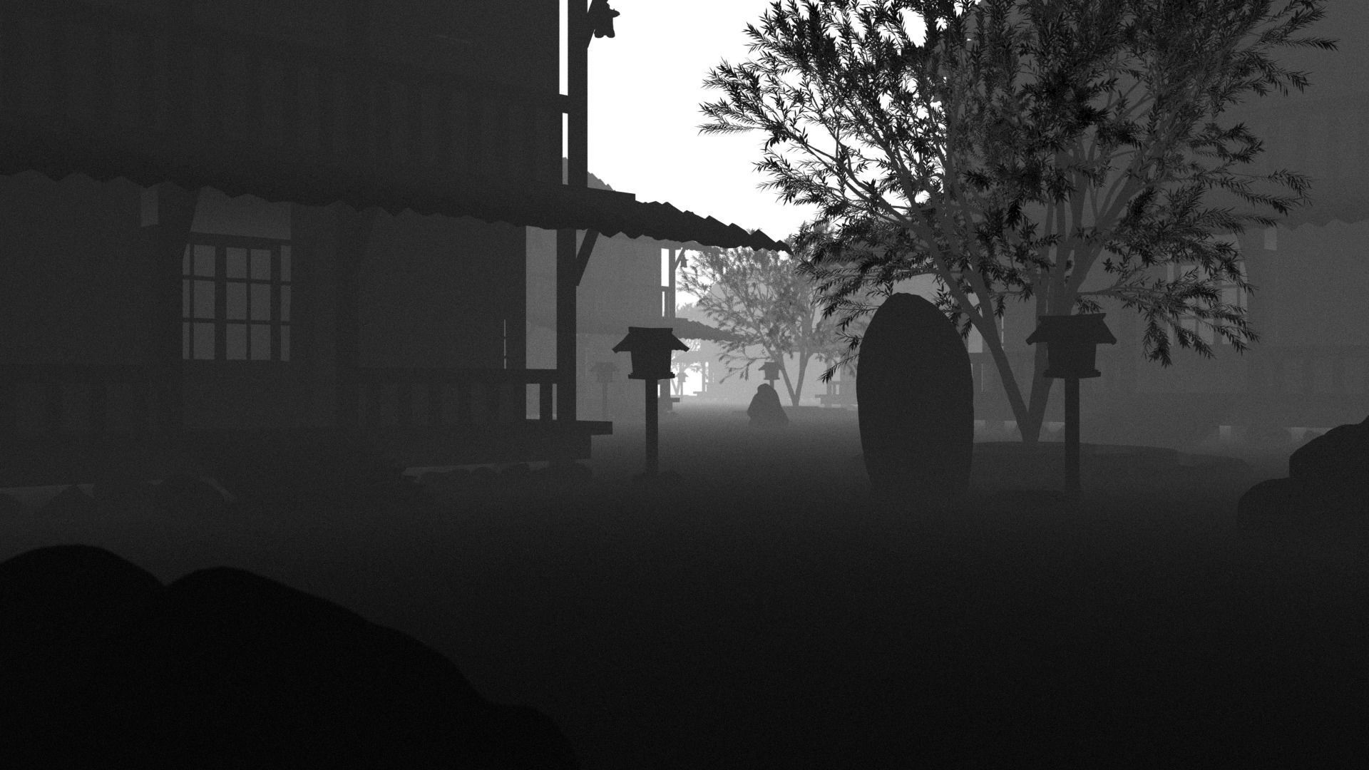 japanese ancient shrine Low-poly 3D model_4