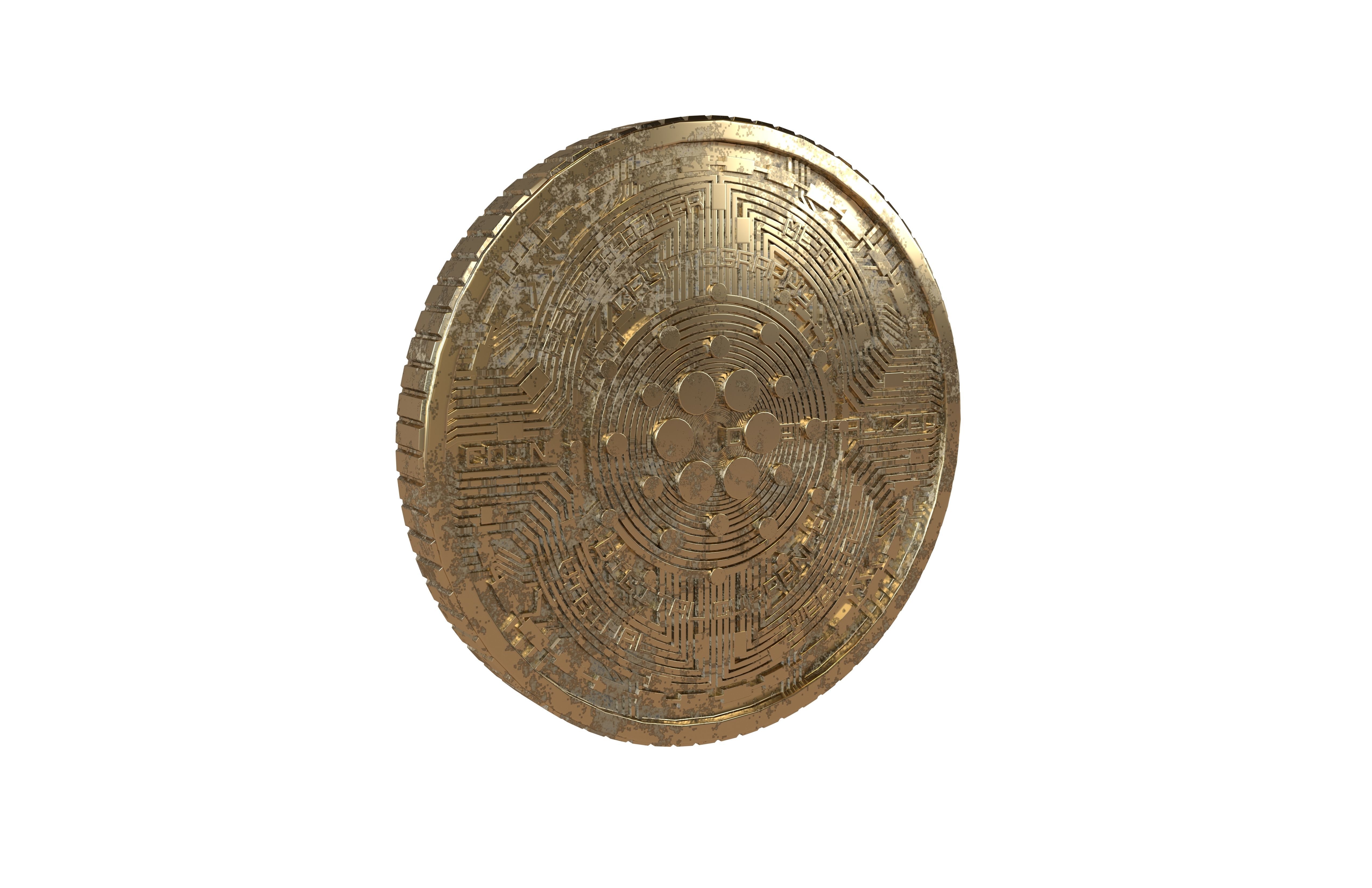 Cardano Coin v6 006 Low-poly 3D model_2