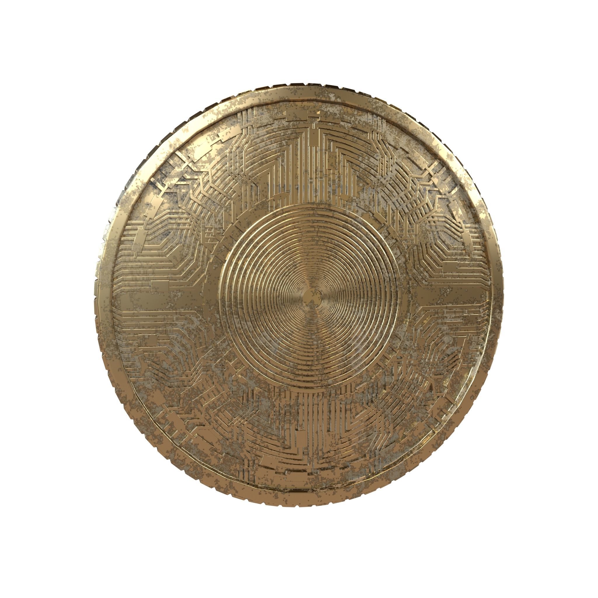 Cardano Coin v6 006 Low-poly 3D model_7