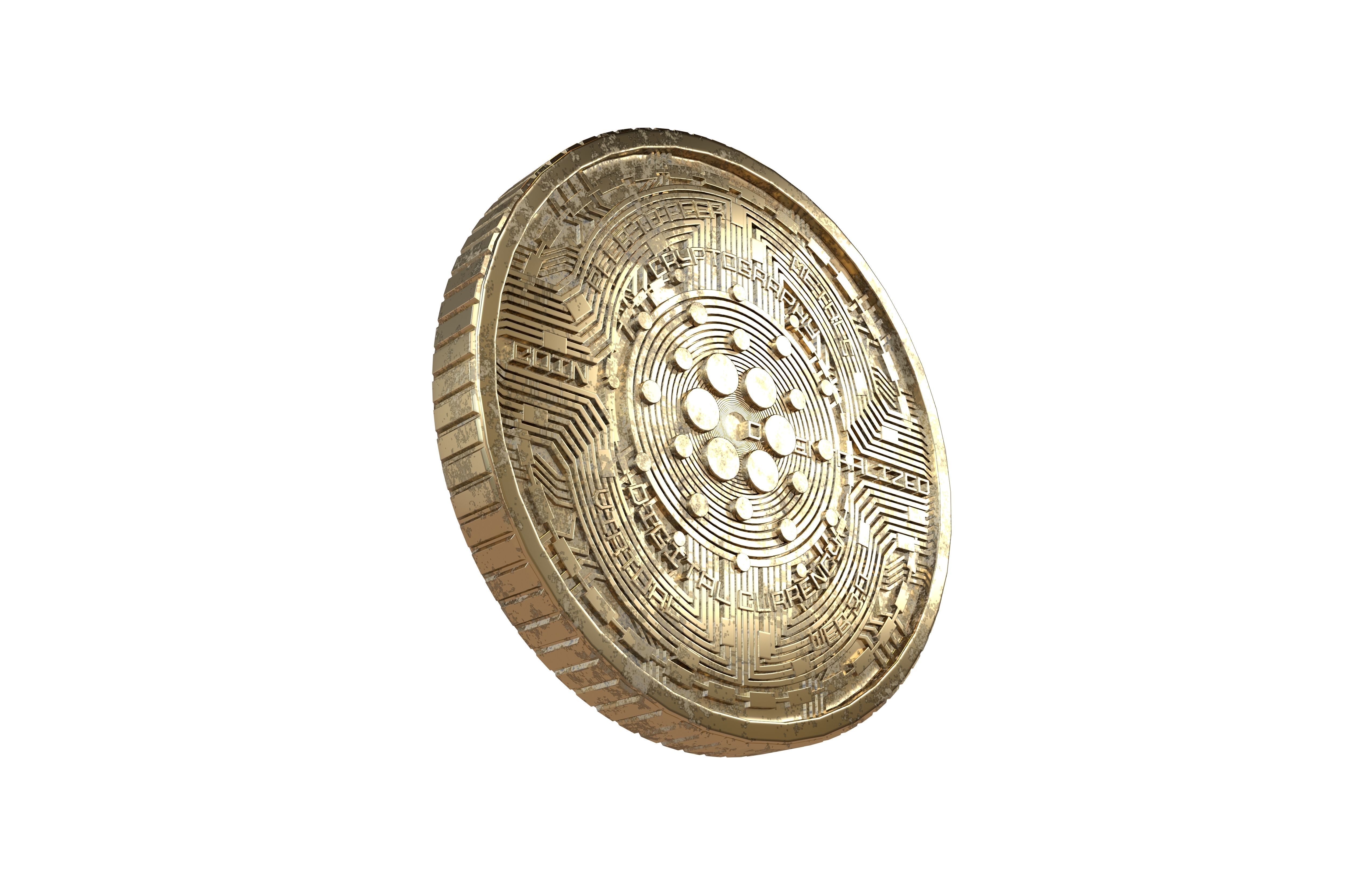 Cardano Coin v6 006 Low-poly 3D model_1