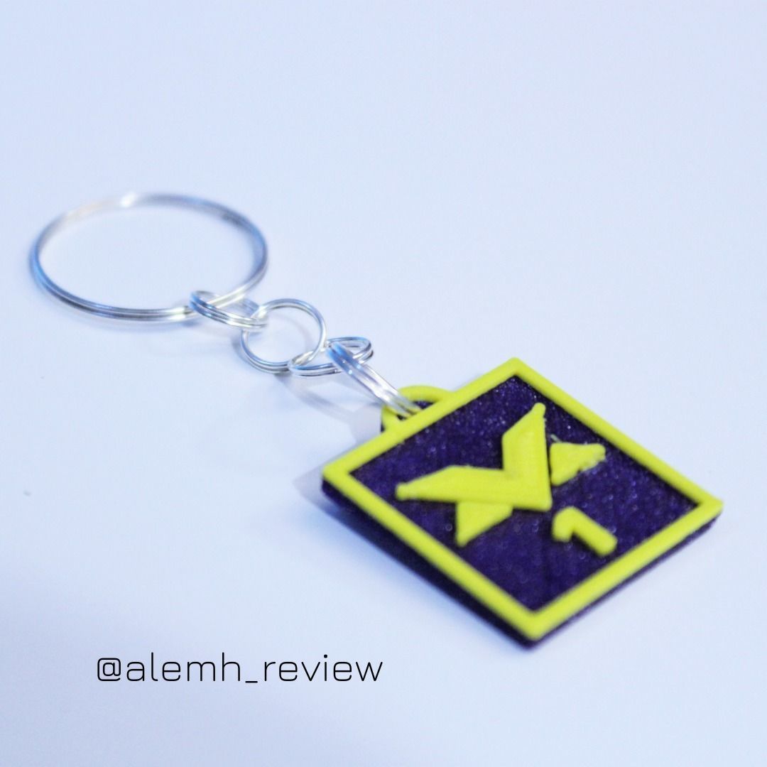 Verstappen Logo Keychain 3D print model_4