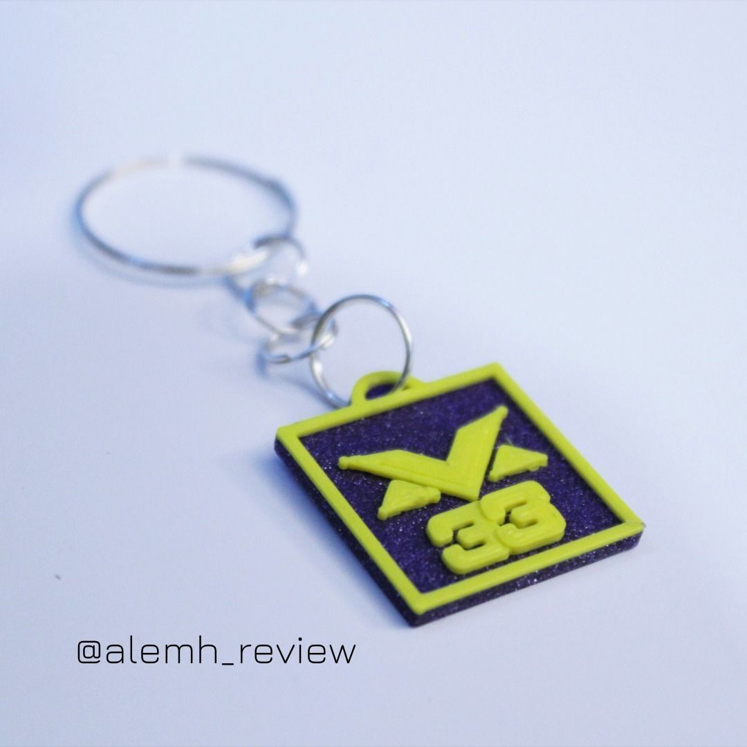 Verstappen Logo Keychain 3D print model_2