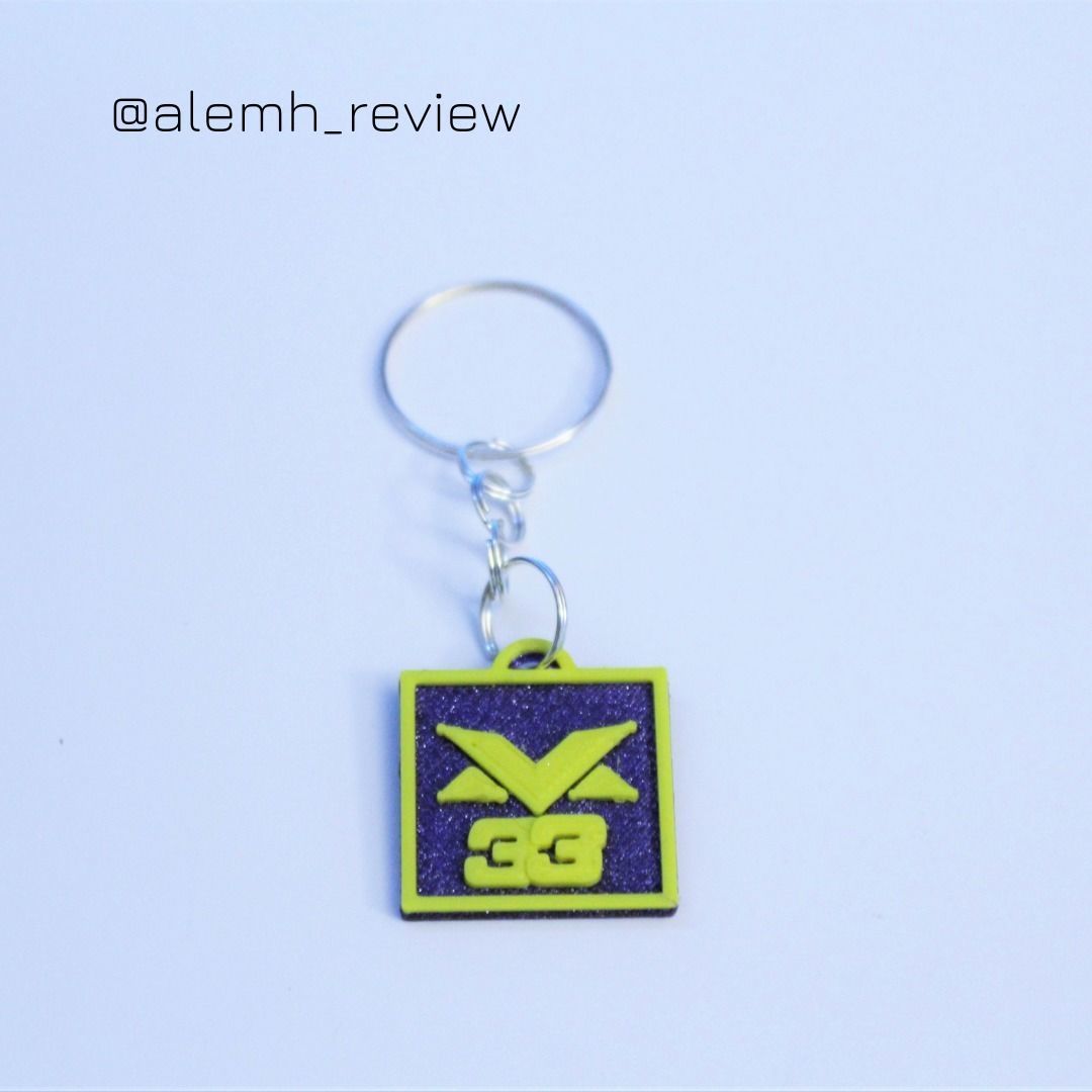 Verstappen Logo Keychain 3D print model_5