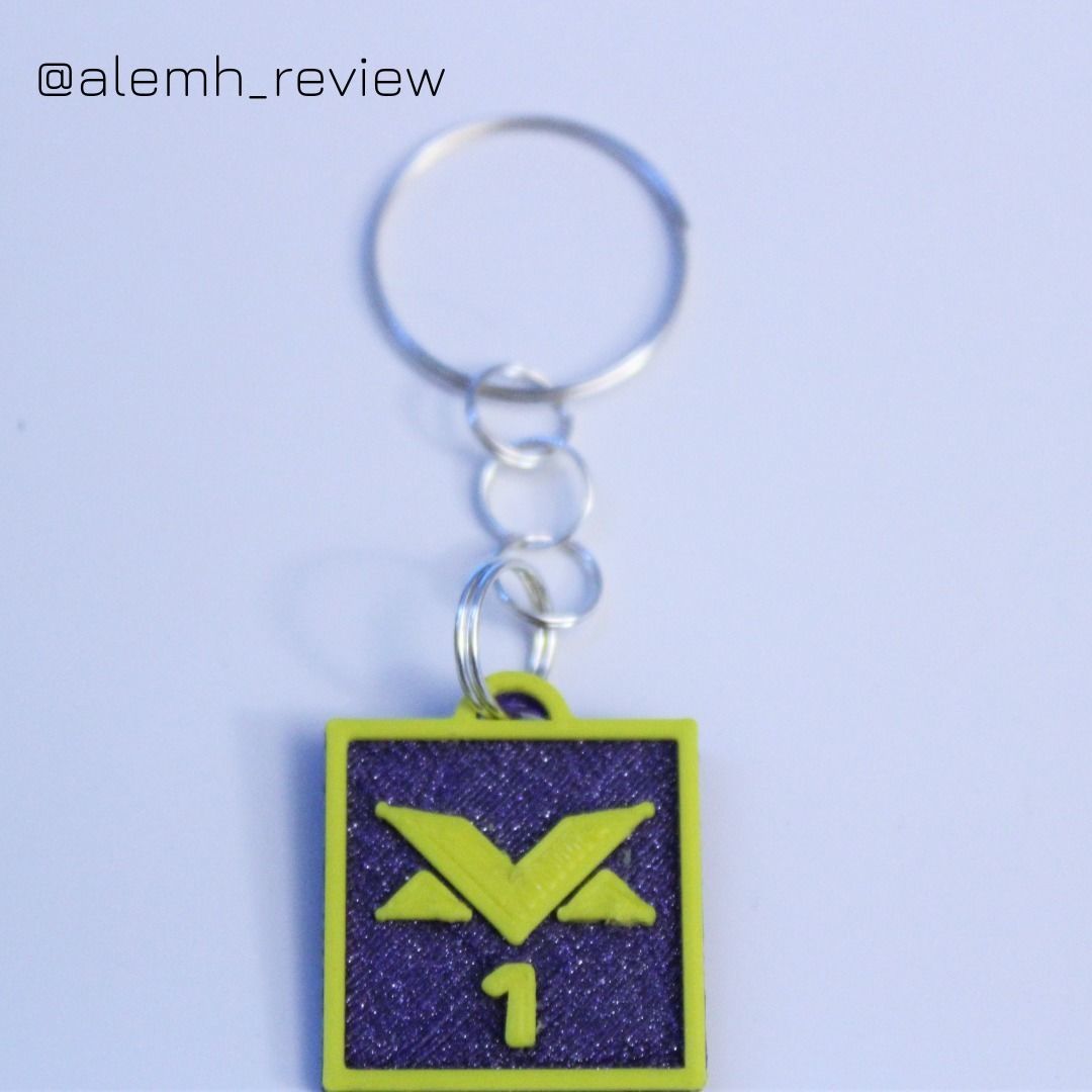 Verstappen Logo Keychain 3D print model_6