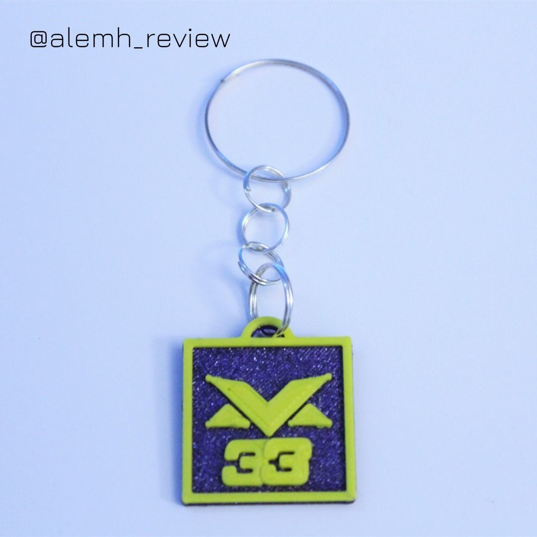 Verstappen Logo Keychain 3D print model_8