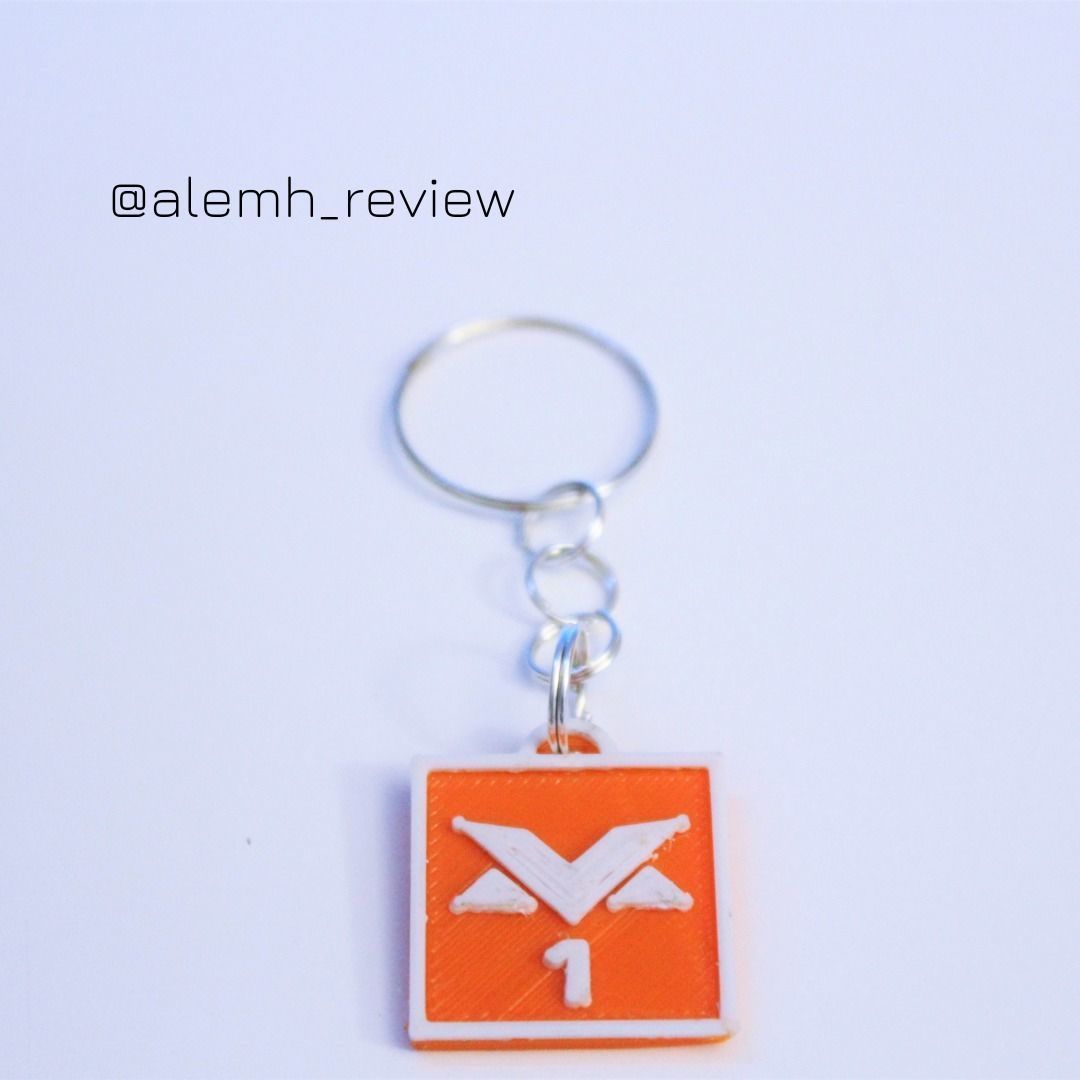 Verstappen Logo Keychain 3D print model_7
