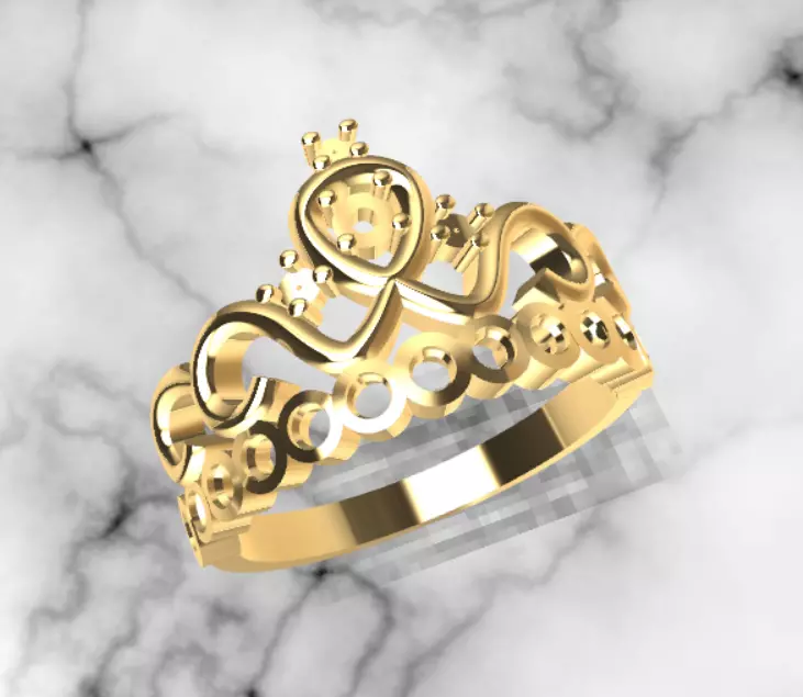 crown ring Free 3D print model
