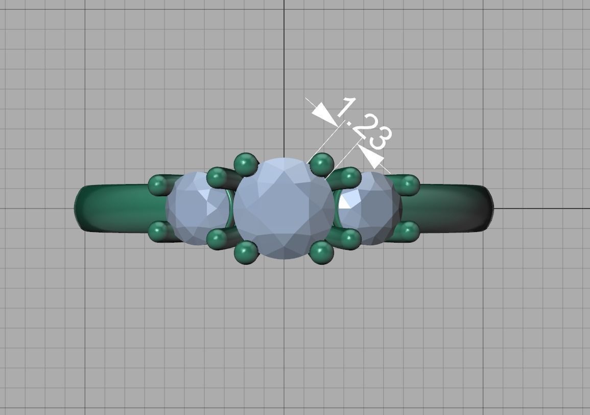 3 Stone Engagement Ring Collection Half carat Stone _40