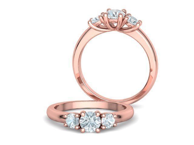 3 Stone Engagement Ring Collection Half carat Stone _28