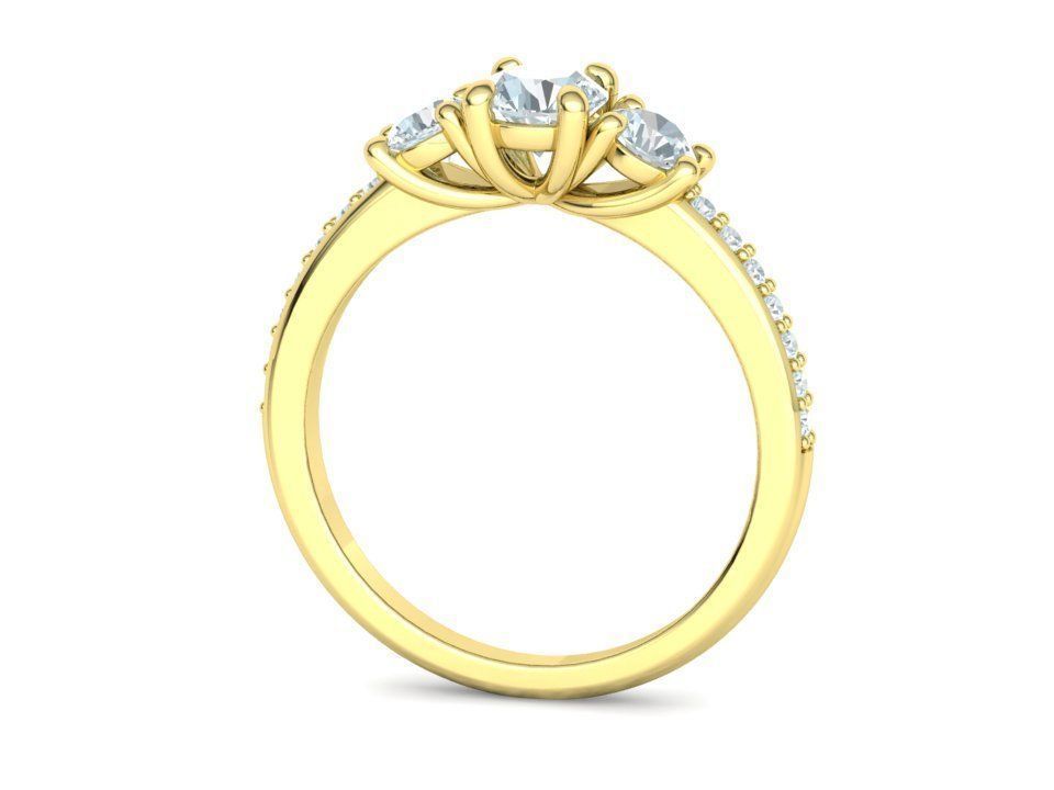 3 Stone Engagement Ring Collection Half carat Stone _8