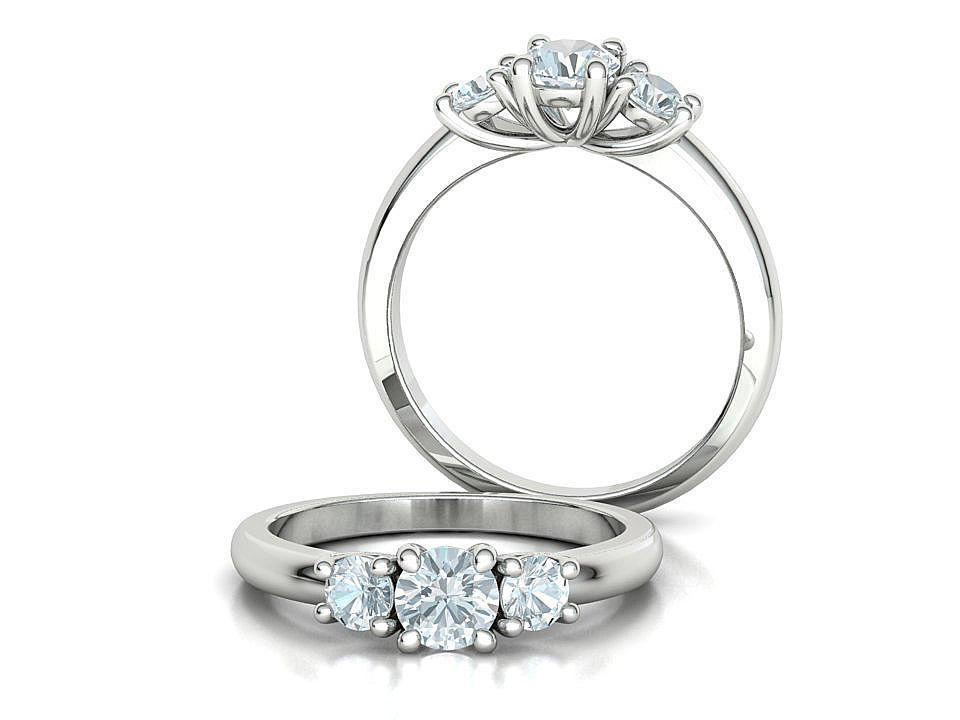 3 Stone Engagement Ring Collection Half carat Stone _30