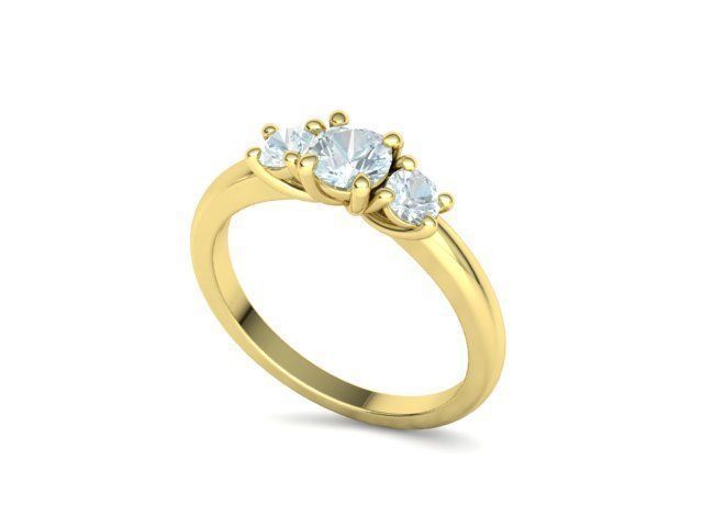 3 Stone Engagement Ring Collection Half carat Stone _46