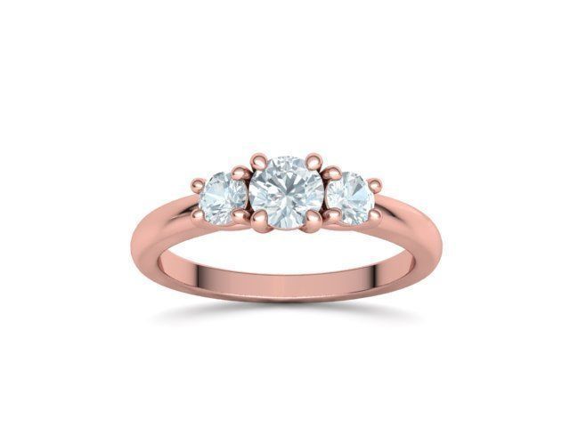 3 Stone Engagement Ring Collection Half carat Stone _51