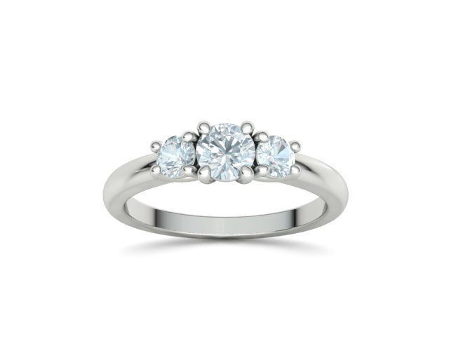 3 Stone Engagement Ring Collection Half carat Stone _53