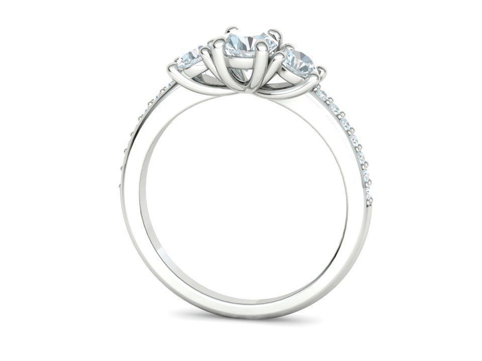 3 Stone Engagement Ring Collection Half carat Stone _9
