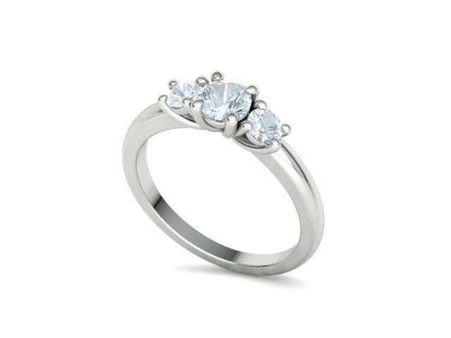 3 Stone Engagement Ring Collection Half carat Stone _47
