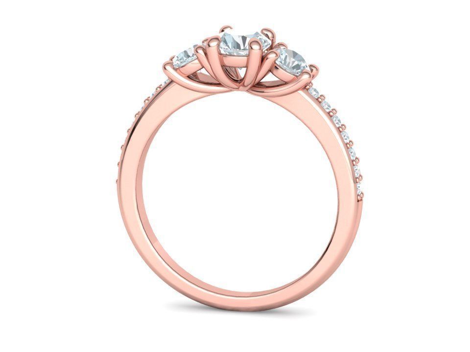 3 Stone Engagement Ring Collection Half carat Stone _7