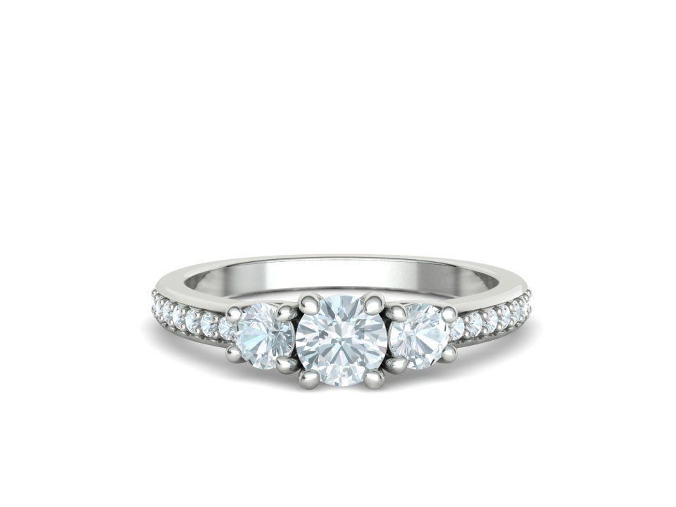 3 Stone Engagement Ring Collection Half carat Stone _16