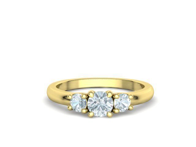3 Stone Engagement Ring Collection Half carat Stone _38