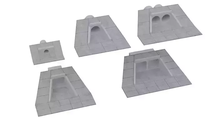 Road concrete culverts set