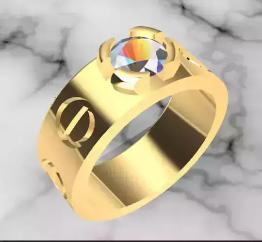 cartier ring Free 3D print model
