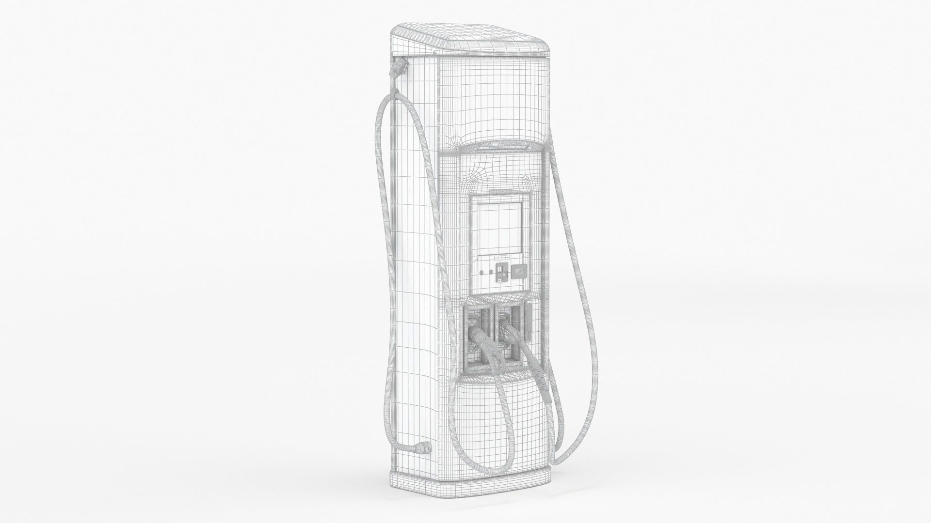 BTC Power 50 kW Slim Line DC EV Fast Car Charger Station 3D model_10