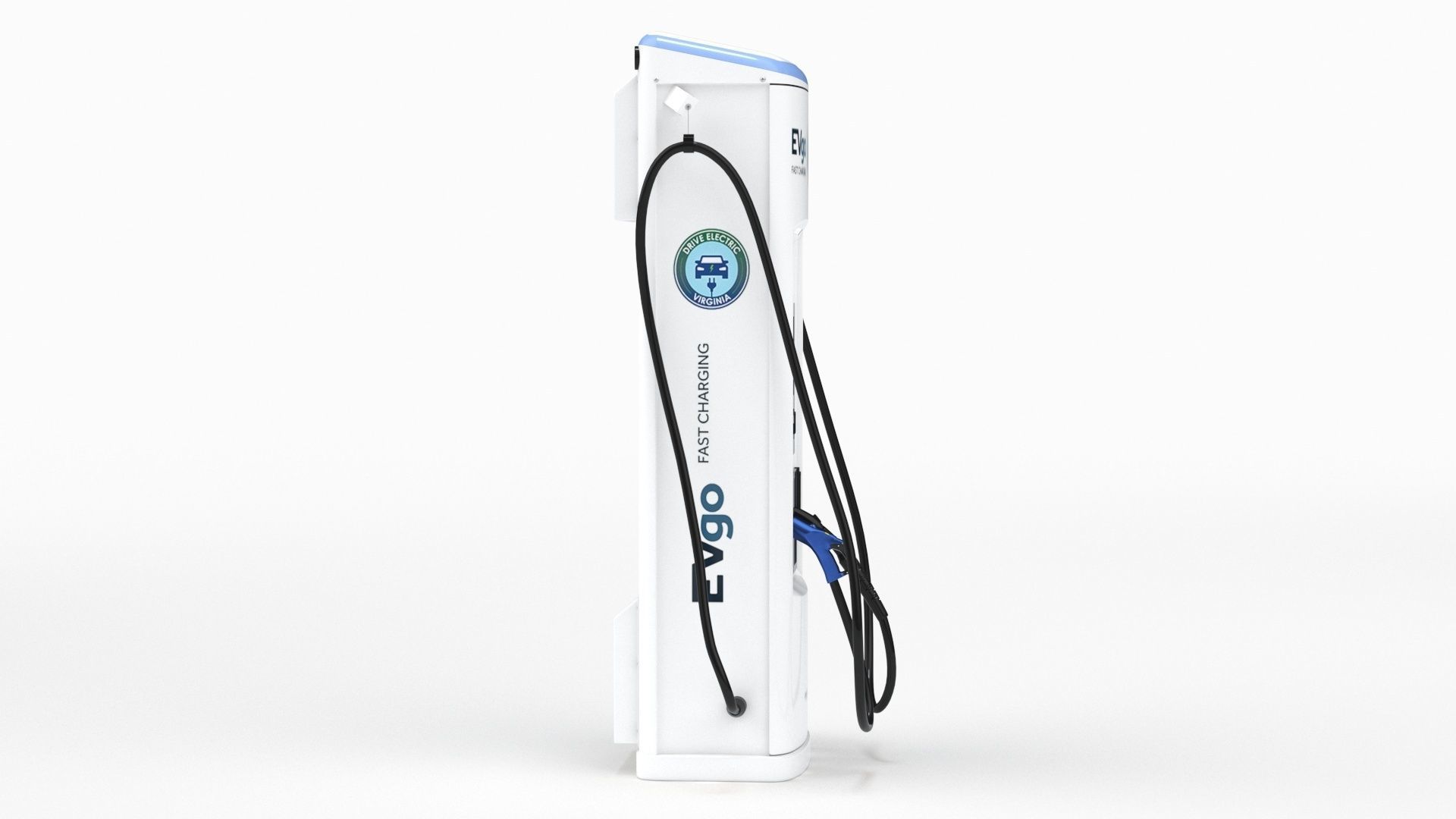 BTC Power 50 kW Slim Line DC EV Fast Car Charger Station 3D model_23