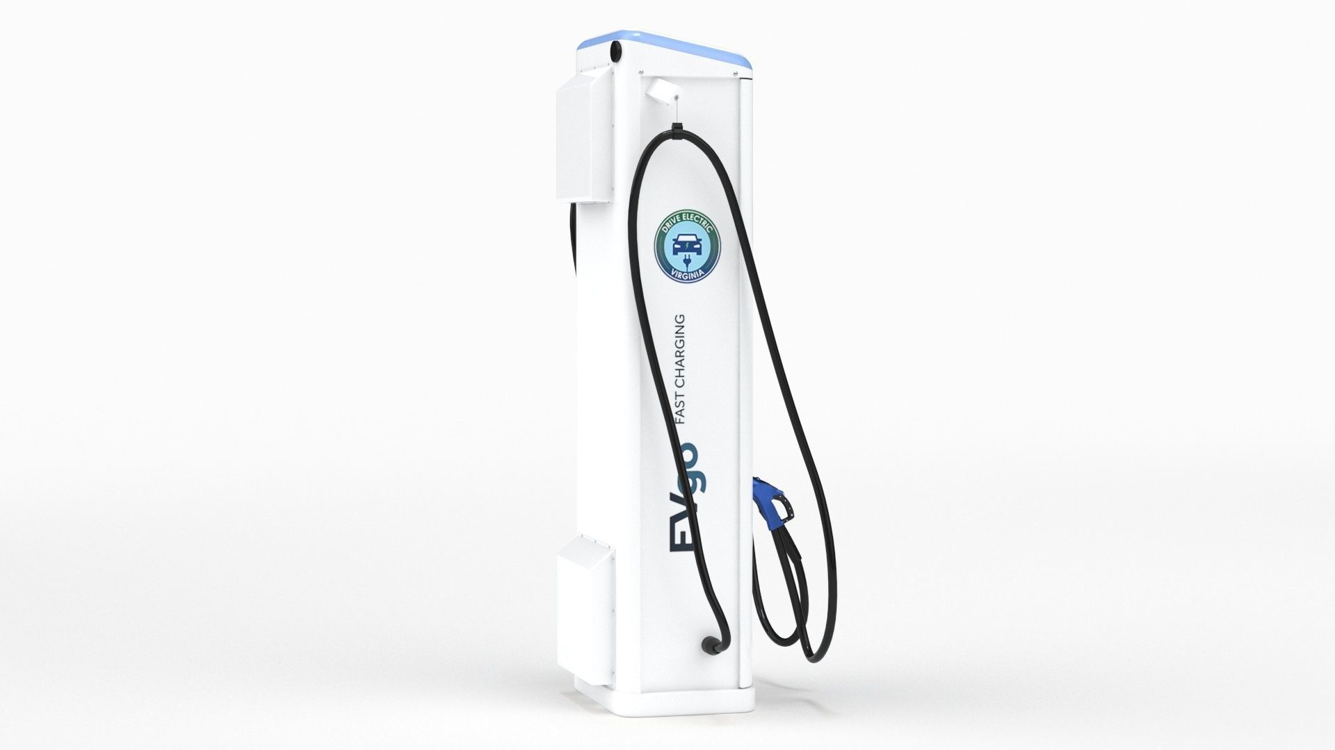 BTC Power 50 kW Slim Line DC EV Fast Car Charger Station 3D model_24