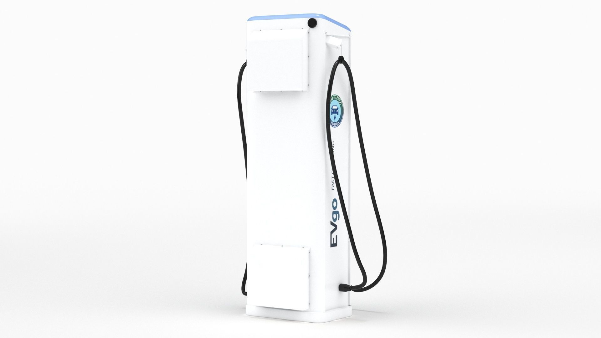 BTC Power 50 kW Slim Line DC EV Fast Car Charger Station 3D model_26
