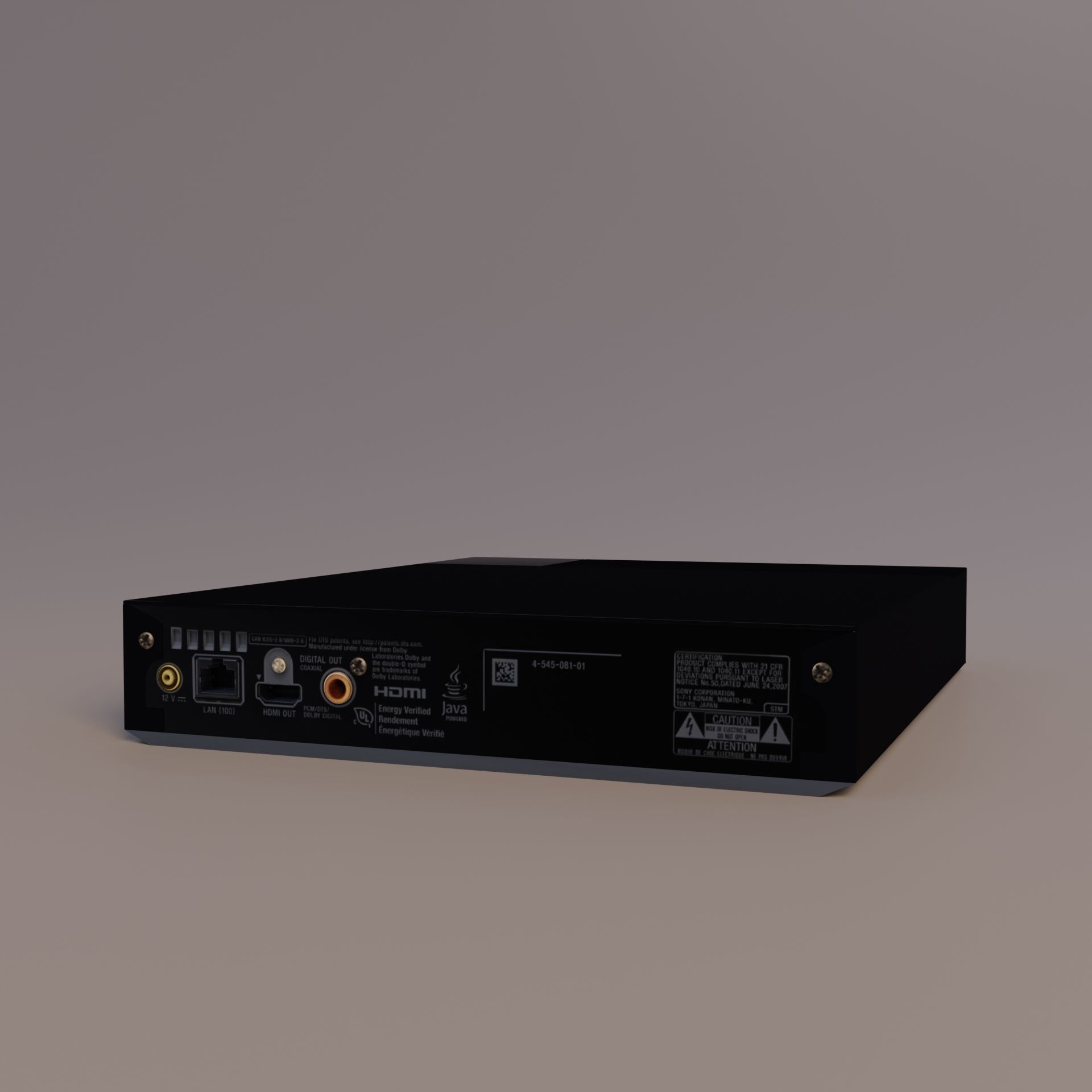 Blue-ray player 3D model_10