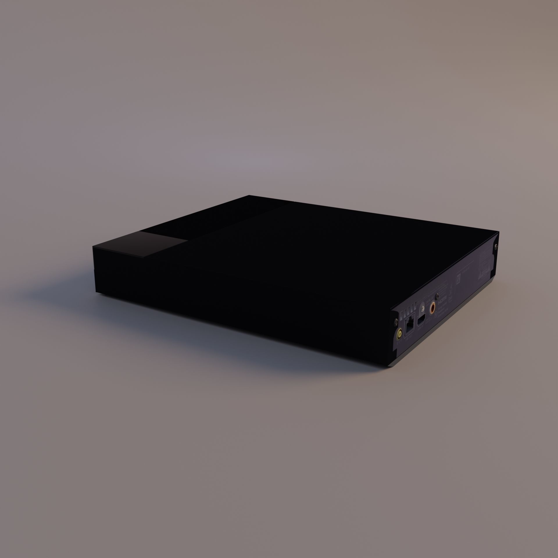 Blue-ray player 3D model_7