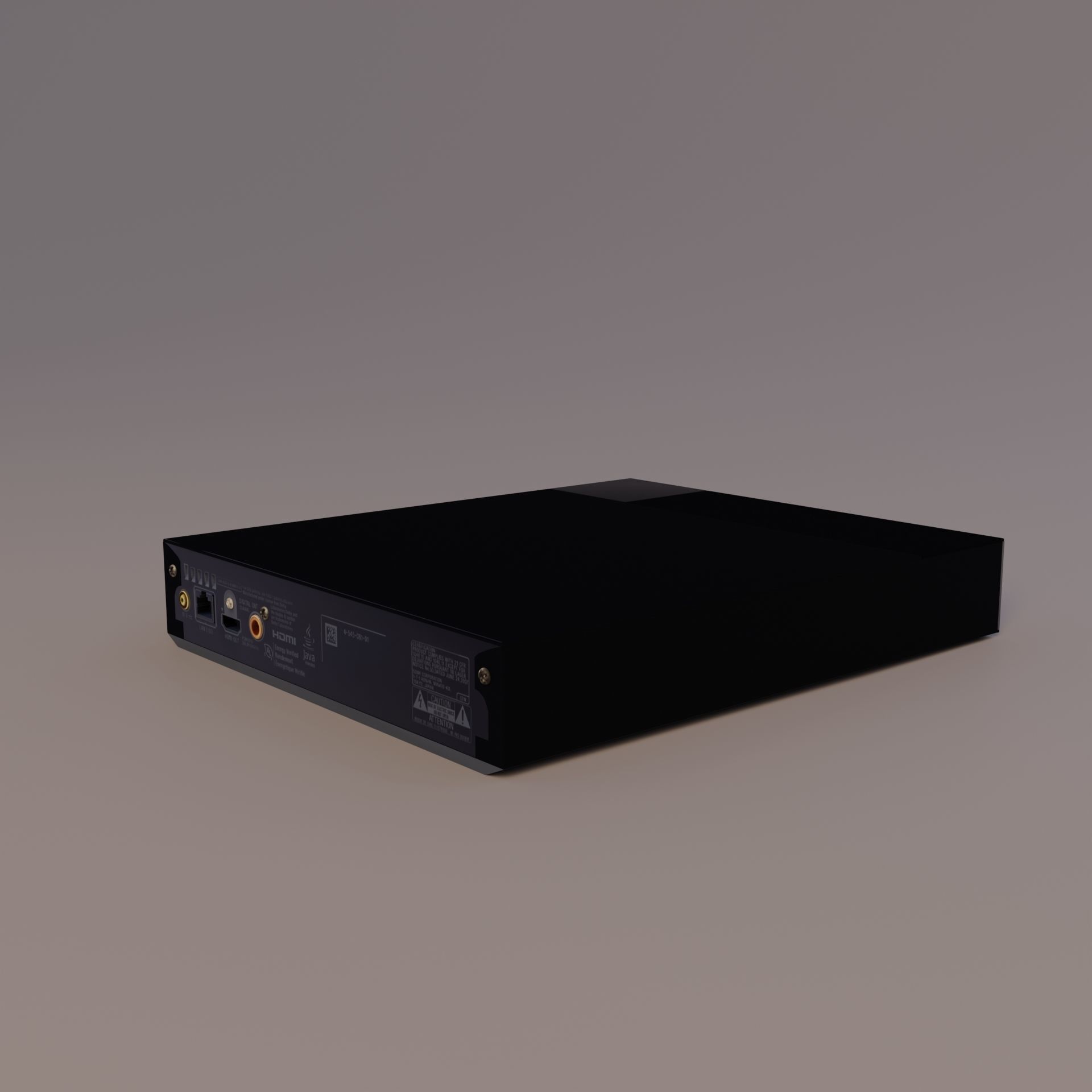 Blue-ray player 3D model_12