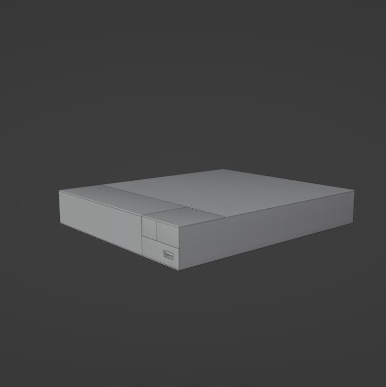 Blue-ray player 3D model_19