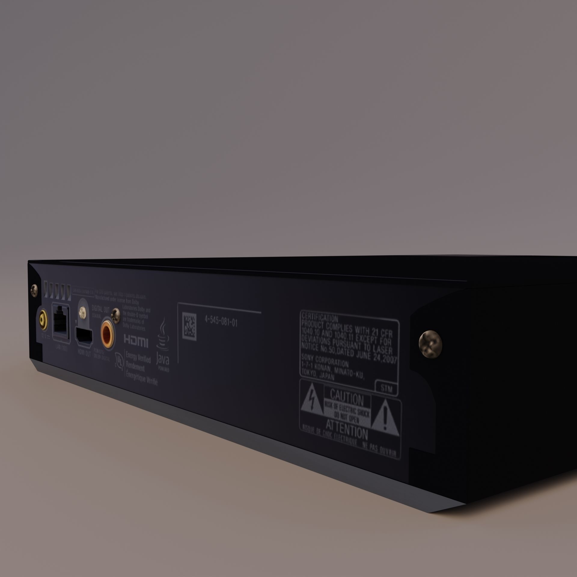 Blue-ray player 3D model_13