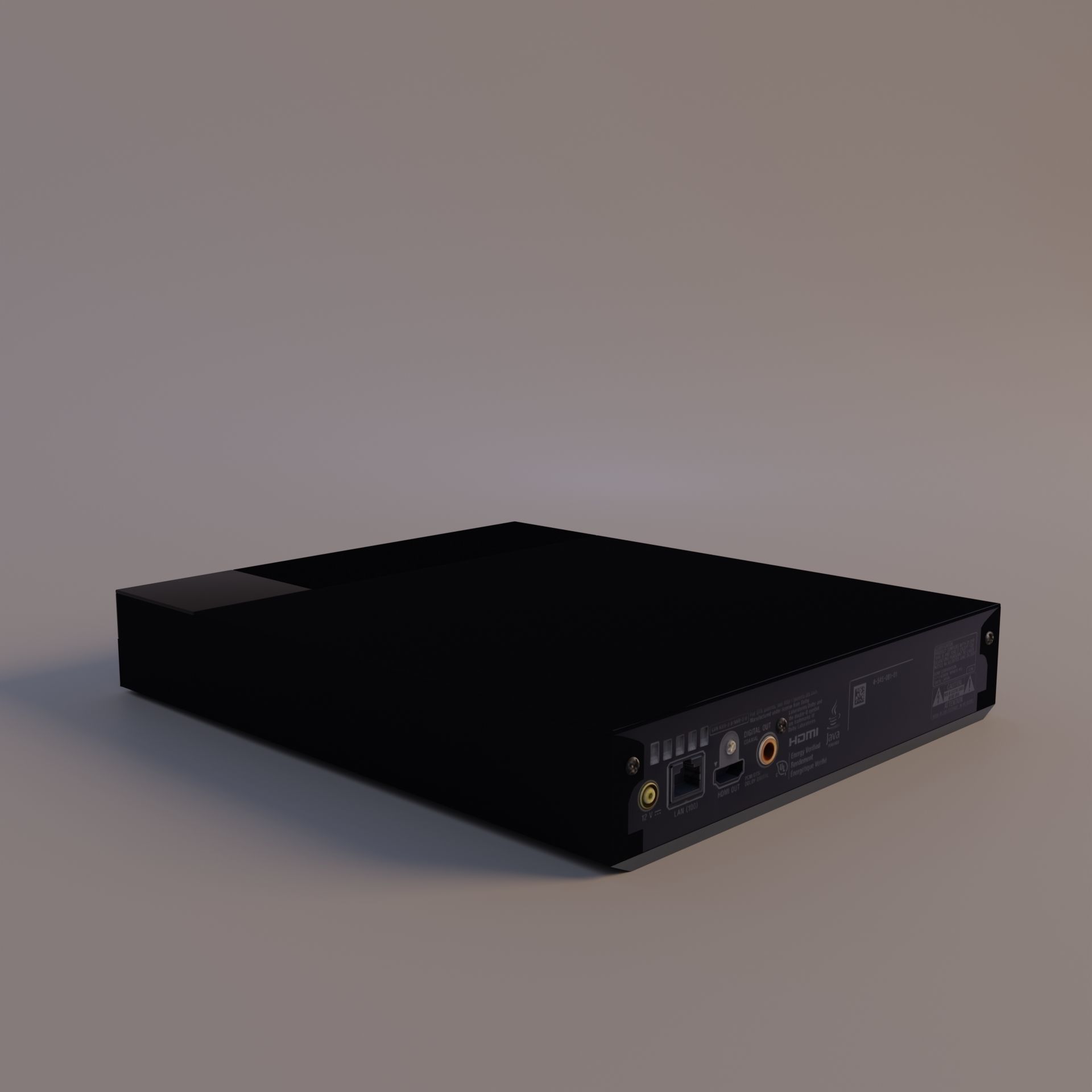 Blue-ray player 3D model_8