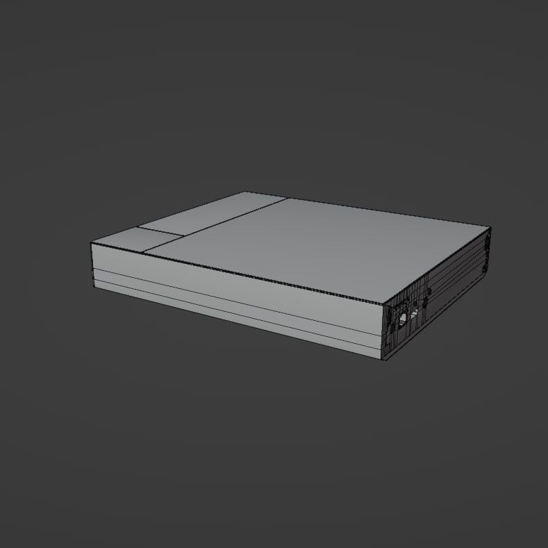 Blue-ray player 3D model_40