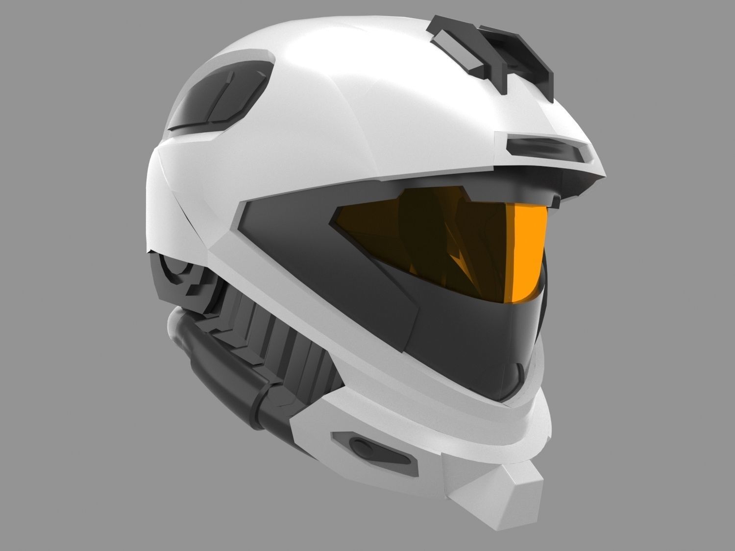 Helmet halo 3D model_7