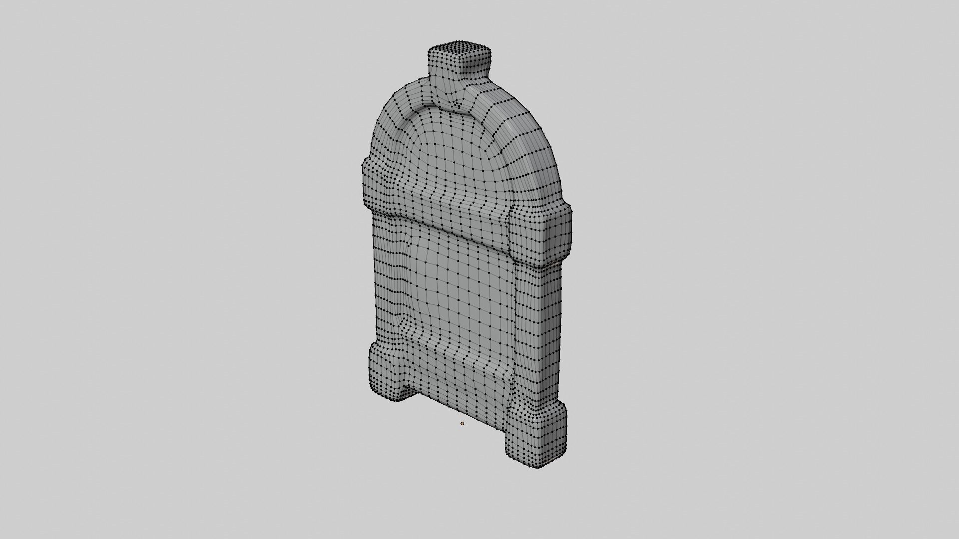Stylized medieval door Low-poly 3D model_2