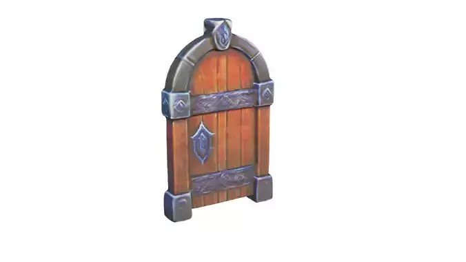 Stylized medieval door