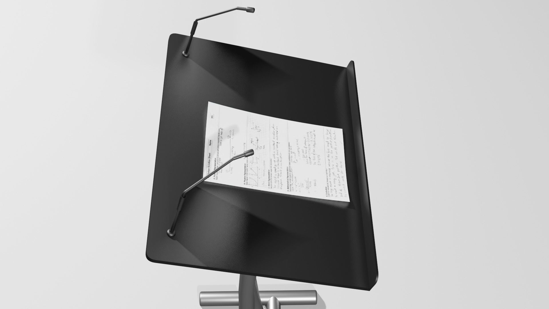 Lectern 10 Low-poly 3D model_6