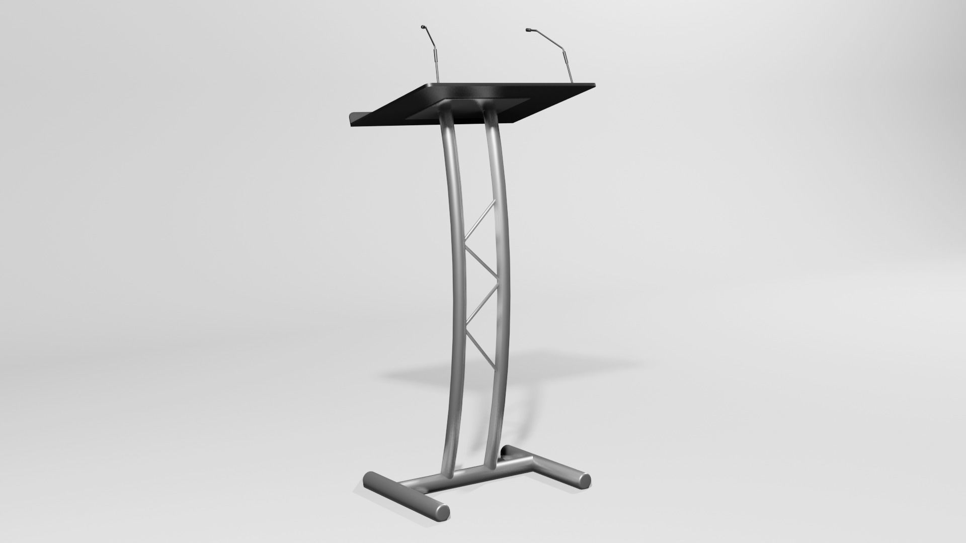 Lectern 10 Low-poly 3D model_9