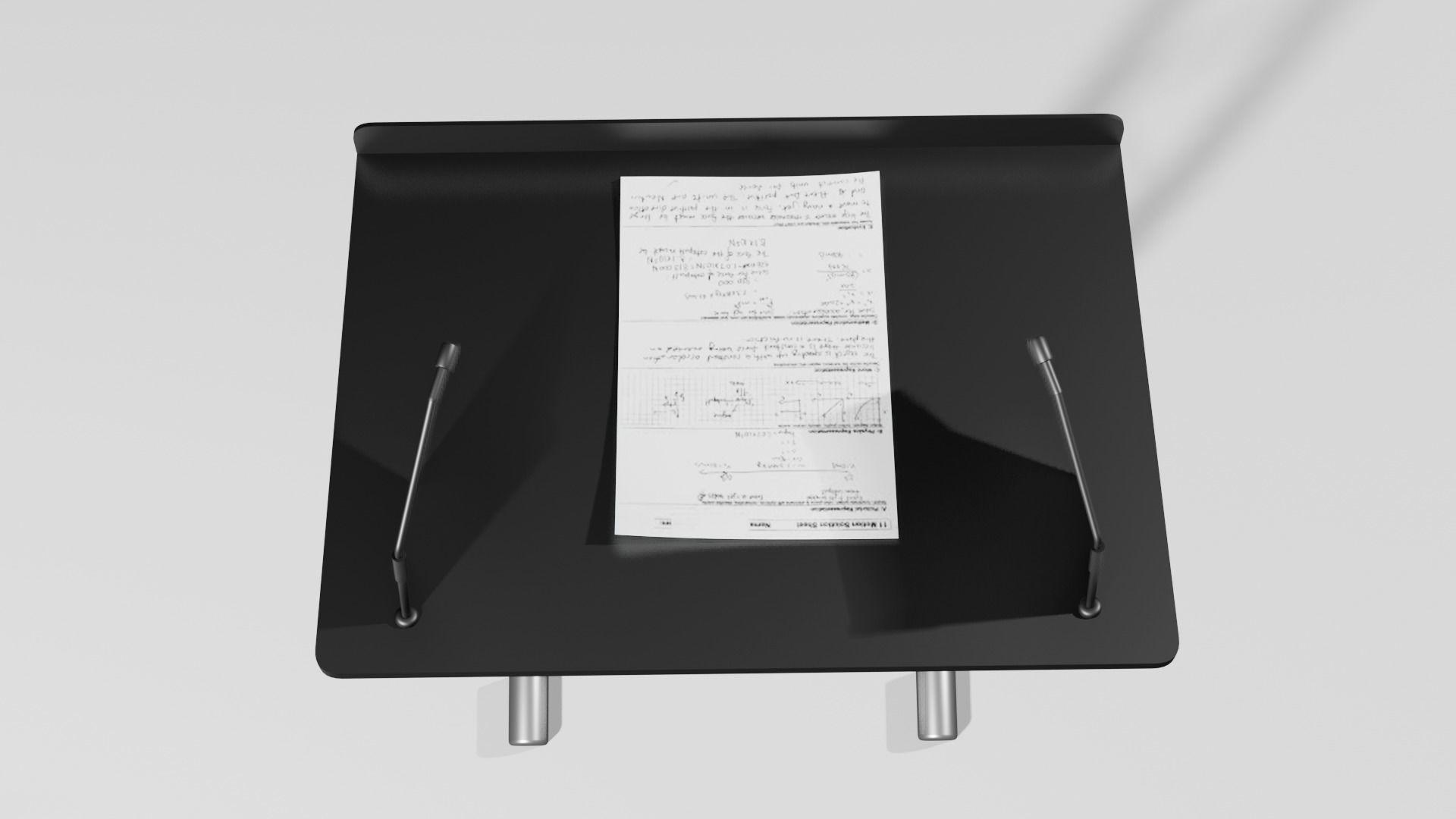 Lectern 10 Low-poly 3D model_7