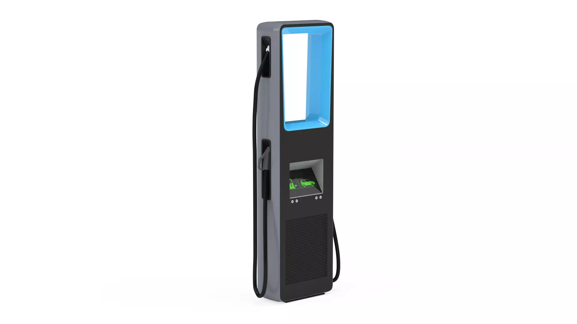 Efacec HV160 High Speed Electric Car Charging Station 3D model