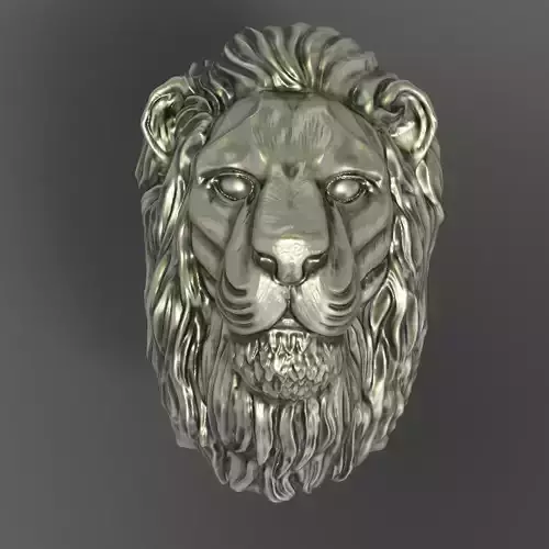 Lion silver pendant 3D printing model