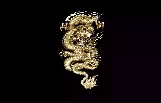 dragon pendant 3D print model