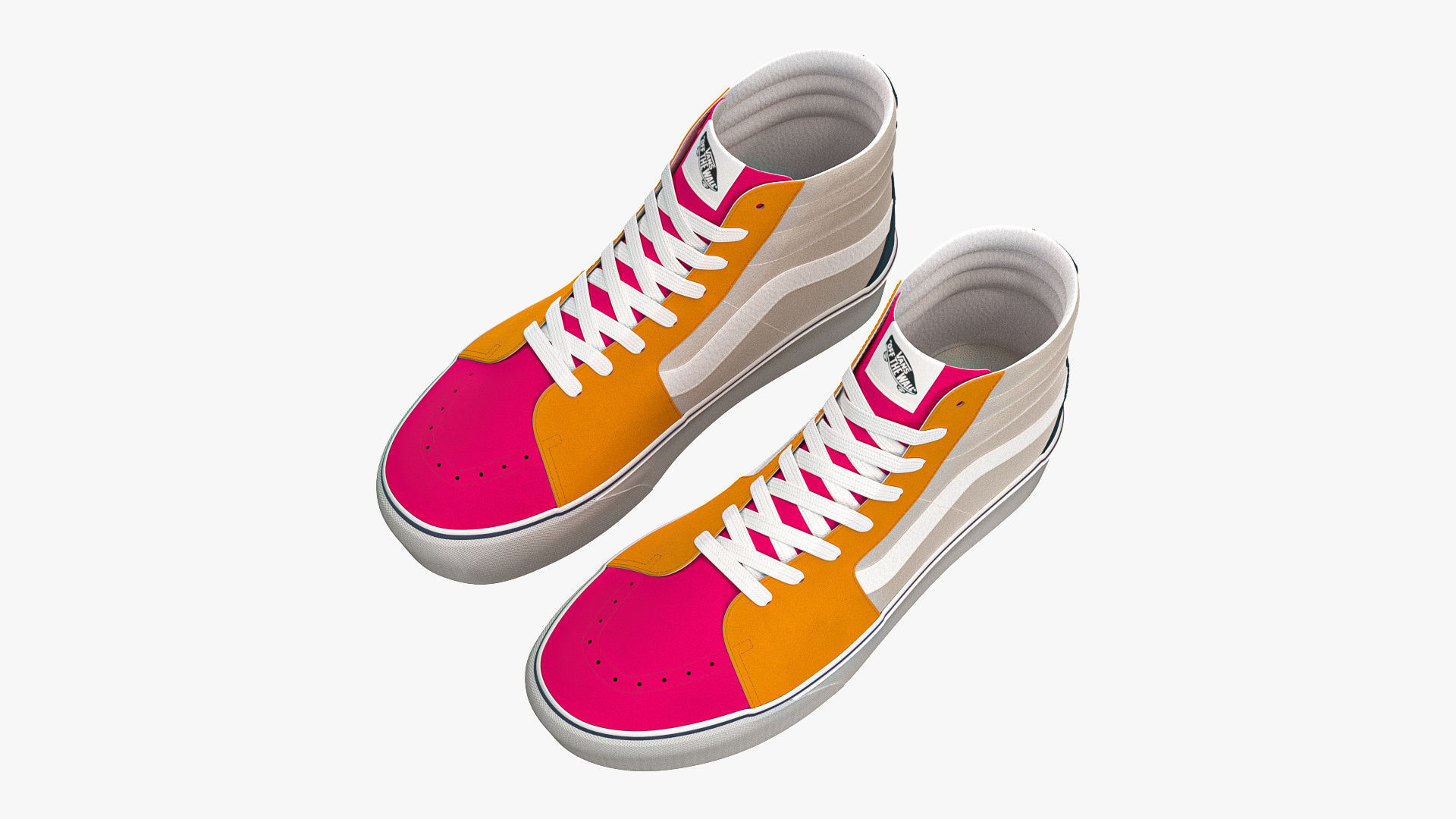 Vans Sk8-Hi Platform Multicolour 3D model_4