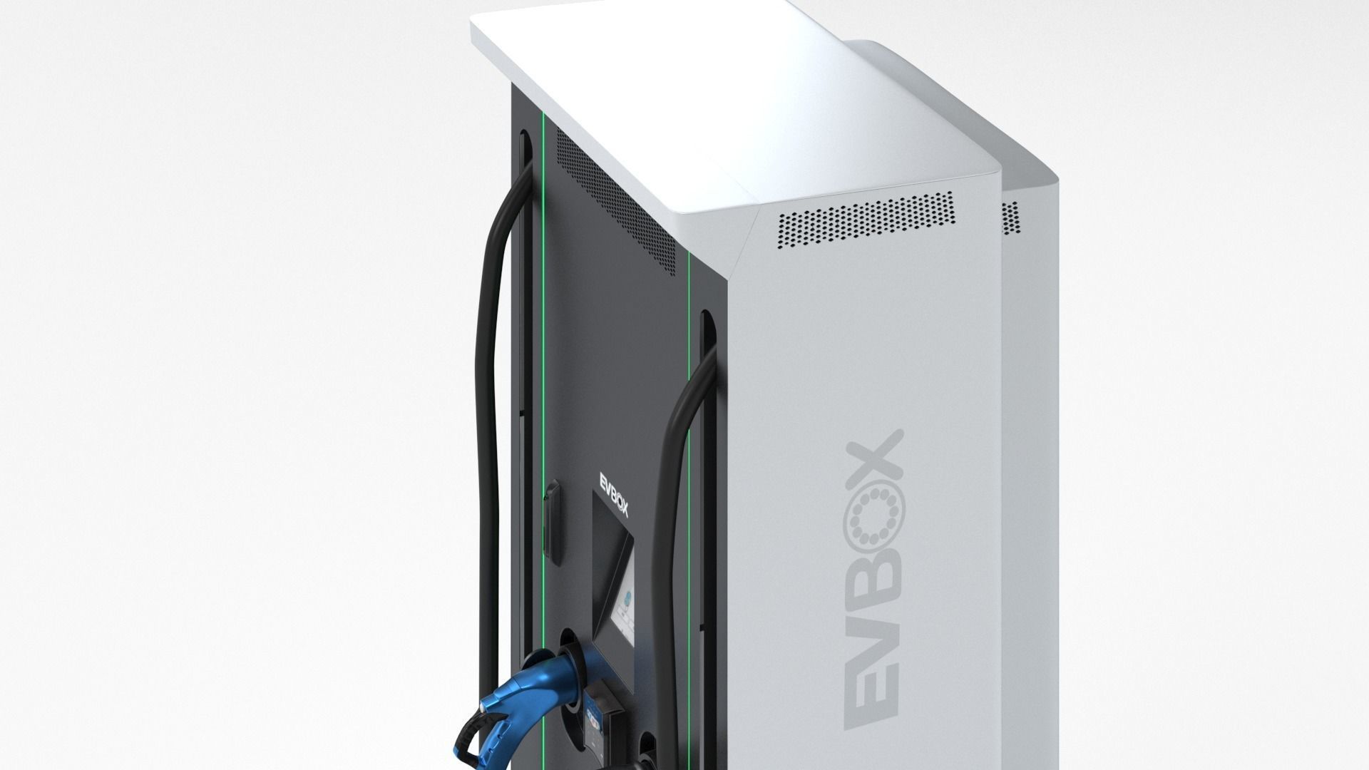 EVBox Troniq 100 Electric Vehicle Charging Station 3D model_3