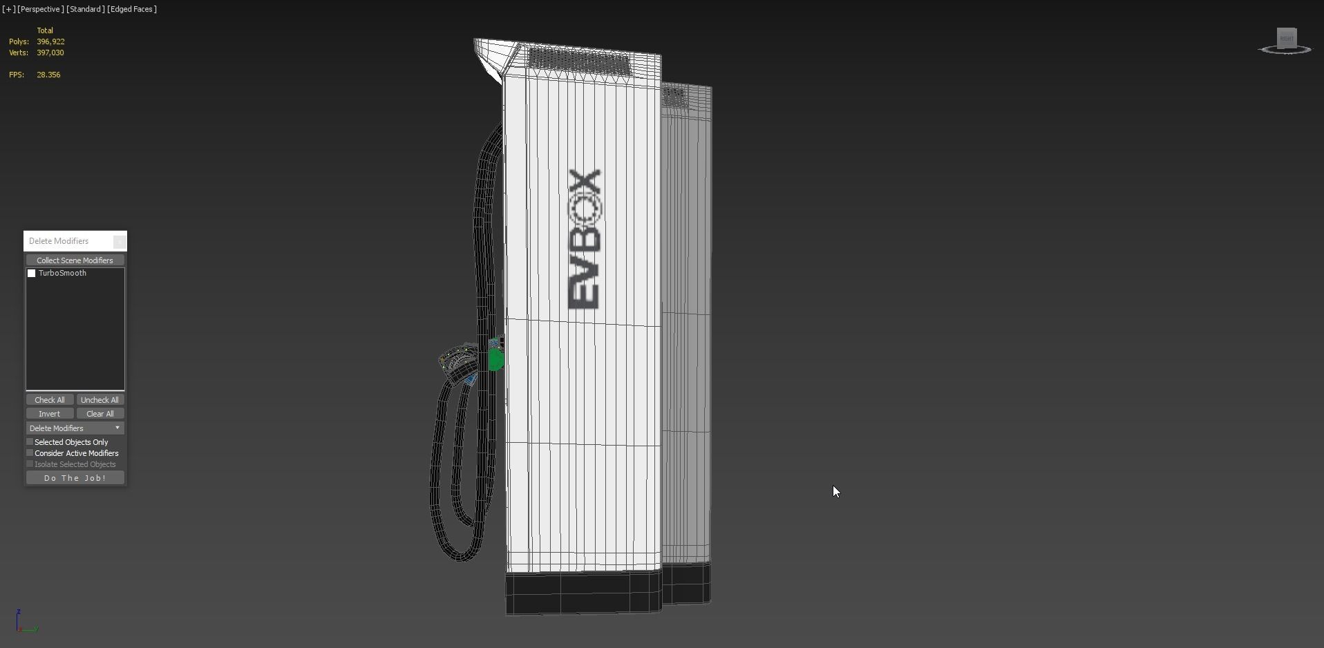 EVBox Troniq 100 Electric Vehicle Charging Station 3D model_6