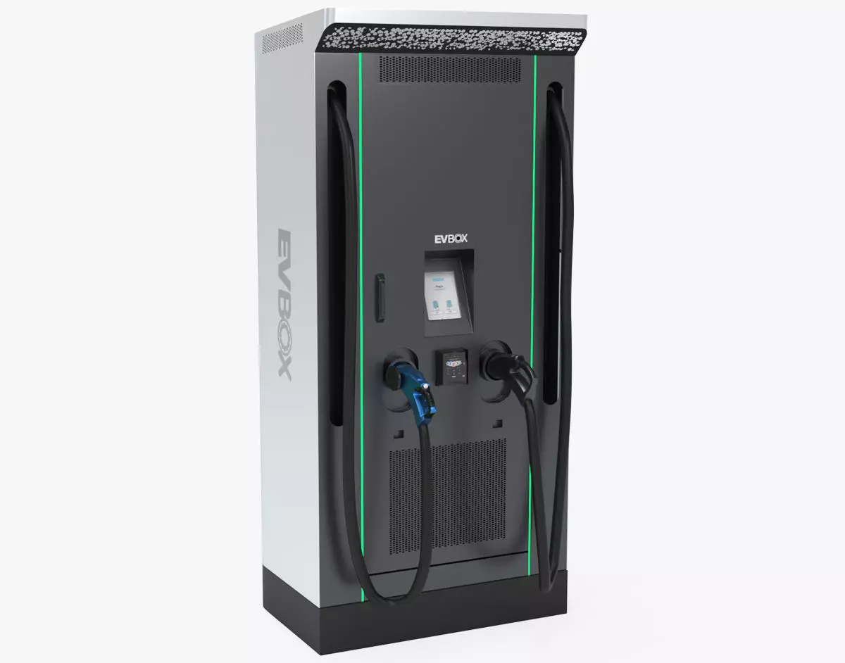 EVBox Troniq 100 Electric Vehicle Charging Station 3D model_0